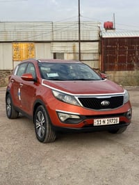 السلام  عليكم كيا سبورتج خليجي مديل 2015 لون مشمشي بيهة باب وجاملغ صبغ...