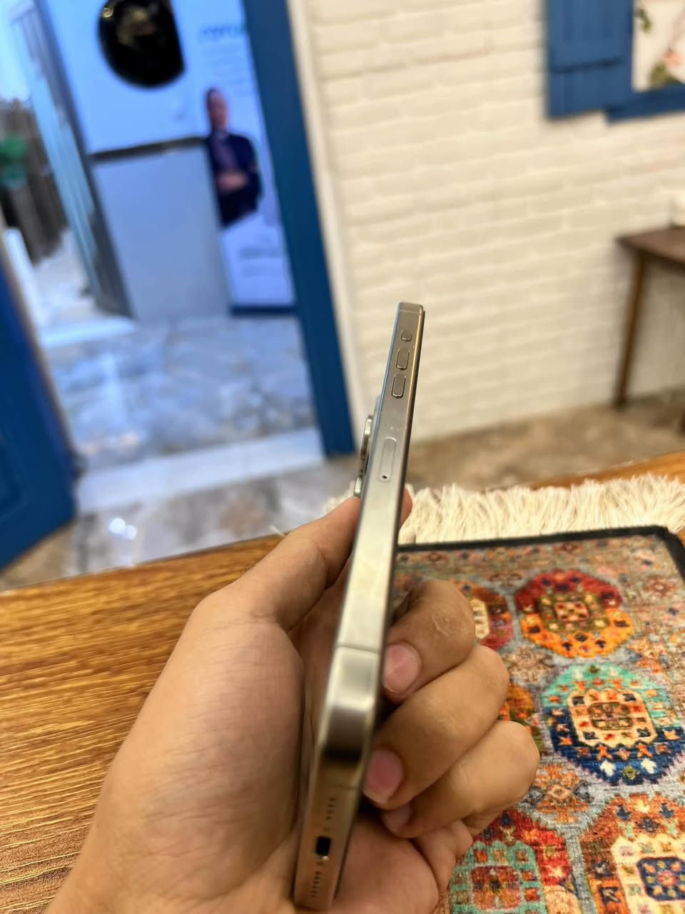 iPhone 15 Pro Max
تيتانيوم 
ذاكرة (512) 
بطارية 85 🔋
نظافتة:100/100
ماستر نموذج (M) شرق أوسط
السعر:1100وبي  مجال قليل
العنوان: الصويرةشارع سيد نور
للاتصال: ***********
