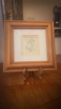 لوحه • اطار خشب قديم • رسمه