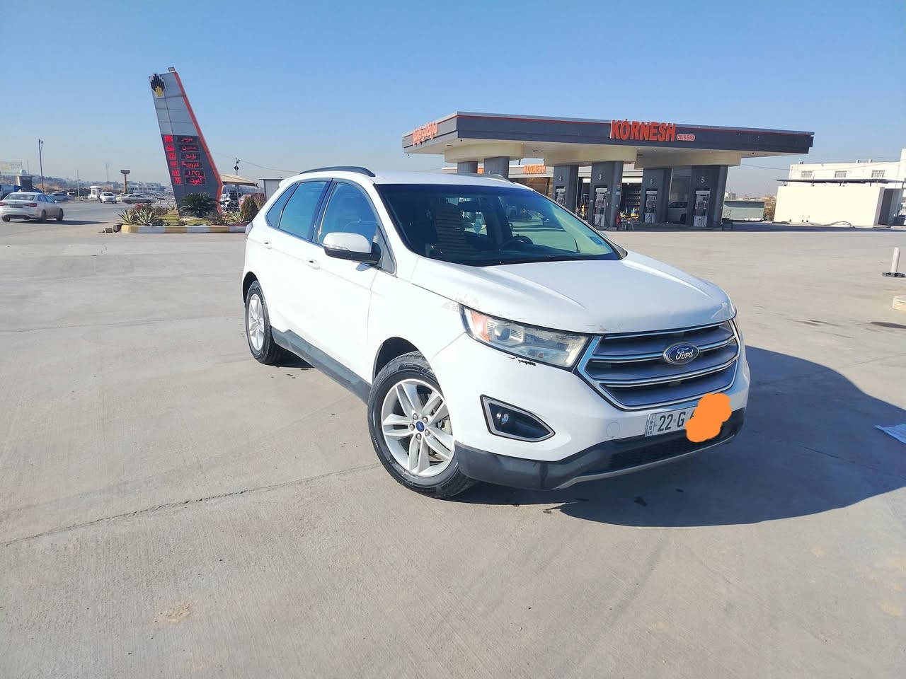 فورد ايدج 2017 محرك 6 سلندر تنفس طبيعي لون ابيض(فقط للبيع)143 ورقه وبيه مجال....  بيه بعض الرصعات موضحه بالصورر
سستم غاز ايطالي عليه، 4 تايرات (هانكوك) و حساس تايرات وبطاريه اس ديلكو جديده (من شركه تاير مول) ، السنويه لغايه 2029 الهزه قبل اسبوع سويناه... رقم الشاصي وتفاصيل اخرى البعض منه موضحه بالصور.... وتفاصيل اخرى خابر او راسل الواتس ومايكون خاطرك الا الطيب.. مكان السيارة اربيل..***********
