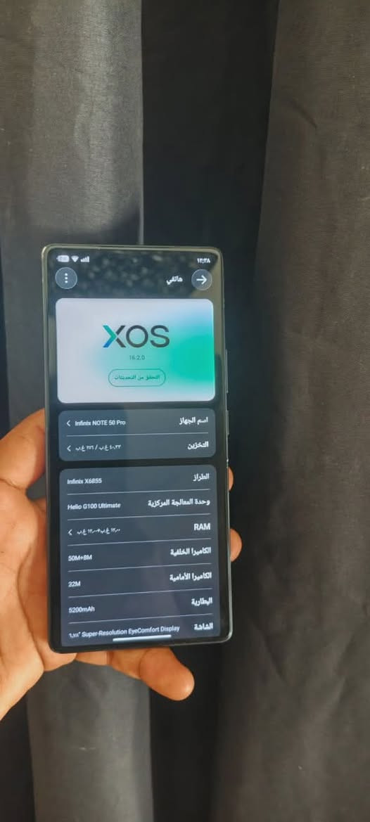 السلام عليكم انفنكس نوت 50 برو جهاز ذاكره 256 والداخليه 24 جهاز يخبل مواصفات قويه يدعم الشحن السريع 90 واط ويدعم الشحن الكلاسكي بطاريته 5200 ملي امبير قوي بالألعاب كامل ملحقاته ماعده شاحنته ضايعه السعر 280 الاستفسار خاص أو وتساب ***********
