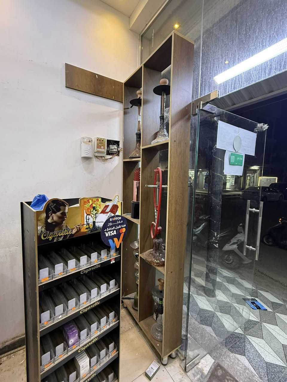 سلام عليكم
فاترينا رفوف نراكيل 
كل قطعه ٦ رف 
عرض ٨٠ 
الارتفاع ٢٥٦ 
العمق ٢٠ 
السعر ٧٥ الف 
مكاني بغداد الدوره حي المعلمين 
***********
