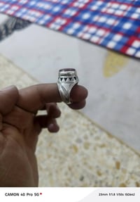 عقيق يماني • قياس ٢٤ • فضة ٩٢٥