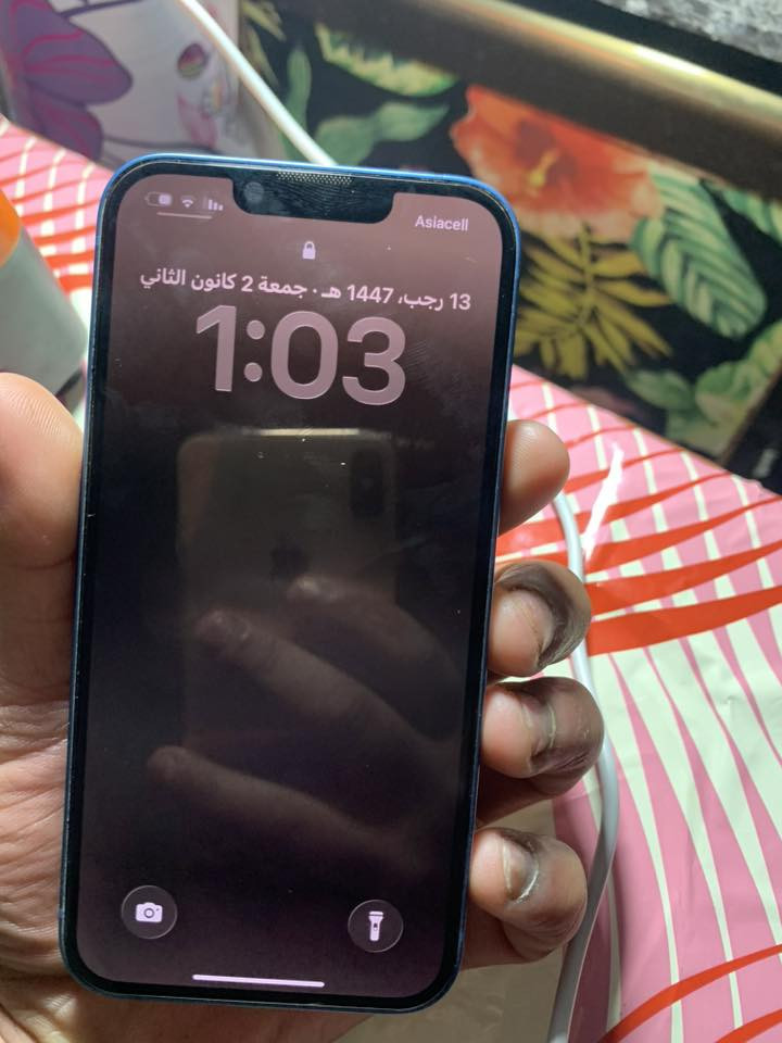 ١٣عادي ذاكرة٢٥٦ بطارية ٩٣ الجهاز مكفول شرط الفحص السعر ٤٢٥ مكاني جديدة الشط ***********
