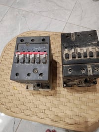 كونتكتر abb 100 امبير عدد 2 قاطع abb 160  امبير ثابت عدد 1 قاطع 160 ab...