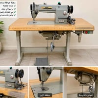 مكينة خياطة صناعية JAKI للبيع، شغالة 100% وما بيها أي عطل، مع الطاولة ...