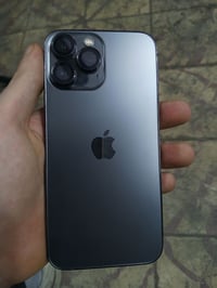 ايفون 13 برو ماكس لون رصاصي مبدل شاشه وبطارية وكاله ارقى نوعيه شاشة سل...