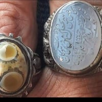 عقيق يماني • صياغه يدوي • ابيض