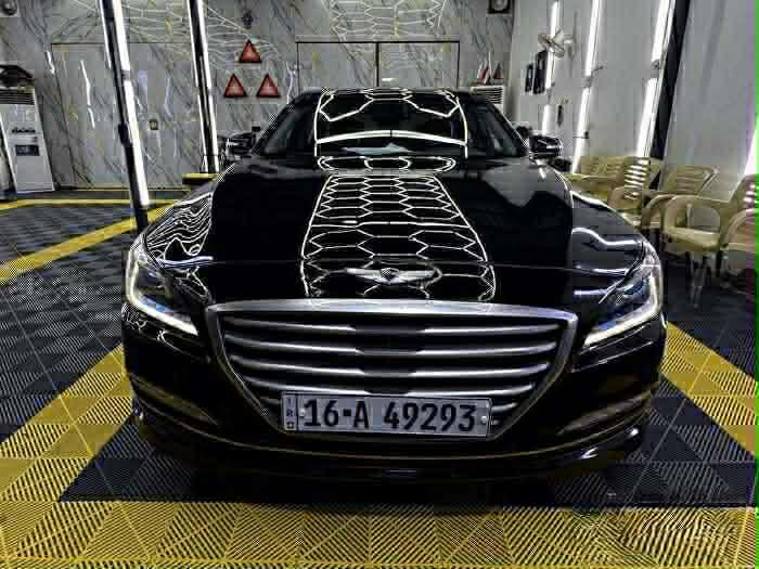 جنسيز ..2016 G80
بدون صبغ بدون ايرباك 
فقط بنيد ضربه شطح بدون دواخل مبدل نفس اللون كير مكينه ممفتوحات
اسود 
6 سلندر ☠️ 3.8
بصمة تشغيل  
رادار جانبي
بانوراما
مري قلاب
كامره وضعيتين
٤ بصمات ابواب + بصمة جنطة 
كار بلي
حساسات امامي خلفي ..
سستم صوتي جبار 
كشنات تدفئة تبريد جلد .. تحكات ستيرن جهتين 
 شفتات بالاستيرن 
ثلاث وضعيات قيادة 🚵🚵‍♀️🚵‍♂️
تبريد منفصل امامي وخلفي❄️
 .. نظام تنقية الهواء اوتوماتيك 
كشن السايق وكشن الصدر كهرباء 
شاشة اعطال بالدشبول منظومة تدفئة وتبريد جديدة .. 
تخم تاير جديد .. 
حدادية امامي 80‎%‎
بنزات سايد بريك جديد 
.. دسكات وكالة جنسيز جديد 
.. ادامة كاملة للمحرك ..

هواي مواصفات ما ذكرتهن 
السعر   170    وبيها مجال 
*********** 
‎مكان السيارة الديوانية 
سنوية جديده
السيارة باسمي
