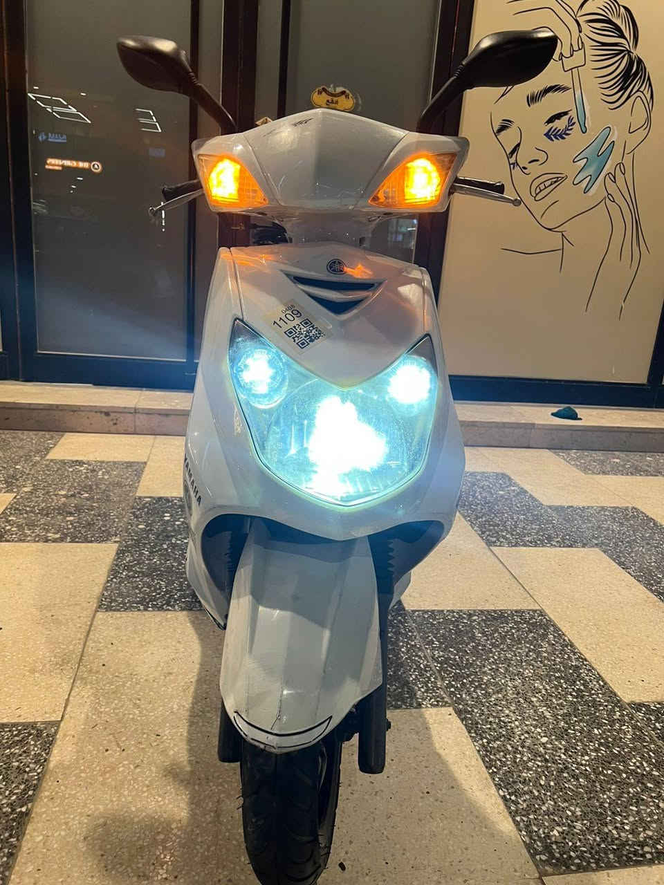 السلام عليكم من رخصة الادمن دراجة سكنس فحل ياباني مابيها اي نقص للبيع او مراوس حسب القناعة اي استفسار الاتصال علئ الرقم
*********** المكان بغداد حي الجهاد
