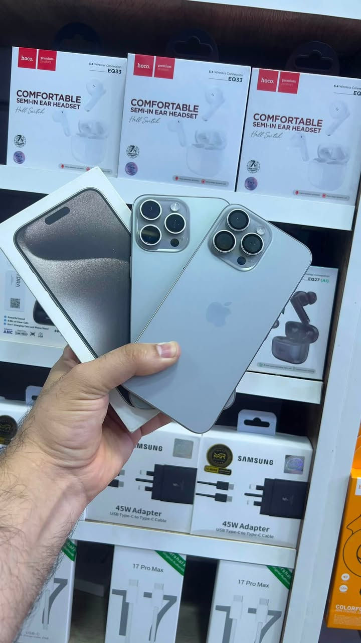 المتوفر اليوم : 
نظام الاقساط : ماستر : رافدين / ورشيد / واهلي عراقي 
📱ايفون 17 بروماكس جديد كارتون 
📱ايفون 17 بروماكس مستخدم 🔋100
📱16 بروماكس شرق اوسط 
📱15 بروماكس خطين 
📱اس 26 جديد
📱اس 25 نظافة 💯
📱اس 24 نظافة 💯
📱13 بروماكس شرق اوسط
📱13 بروماكس امريكي
📱13 عادي 
📱14 بروماكس وكالة متنوع البطاريات 
📱ايباد ابل 11-A19
📱ايباد اونر 
📱ايباد تاب G جديد 
📱 ايباد اونر بكل فئاته 
📱ايباد ريمي بكل فئاته 
📍العنوان : الرفاعي / شارع الحسينية 
☎️الهاتف : ***********
