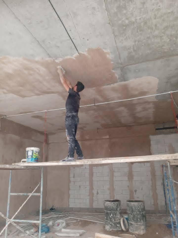 السلام عليكم كادر مبيضجي وشغل درجه أوله وشرط استلام مهندس وكبان وليزر المتر ب٦  الف جص وبورك *********** كافه مناطق بغداد الزراعيه الاستفسار
