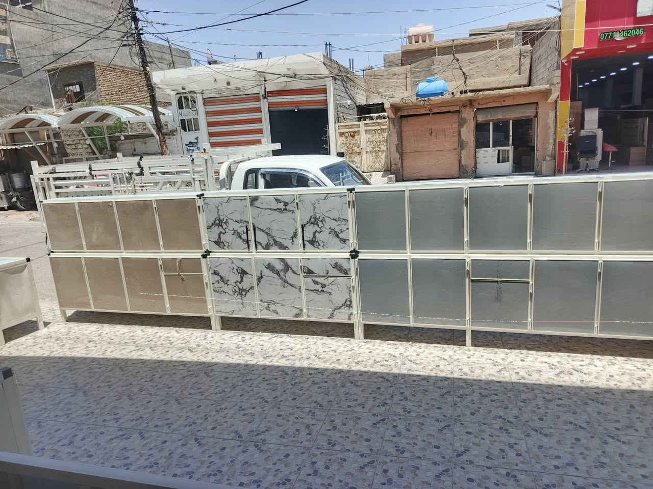 سلام عليكم ورحمت الله وبركاتة تم وصول وجبة جديدة من الكاونترات الجديدة في مزاد اياد ال سعيد الدهلكي  ومتوفر جميع القياسات انشاء الله ومستعدون لشراء جميع الغراض المنزلية المستخدمة العنوان بلدروز شارع المسعودية مقابيل معرض اسطنبول ‏‪***********‬‏
