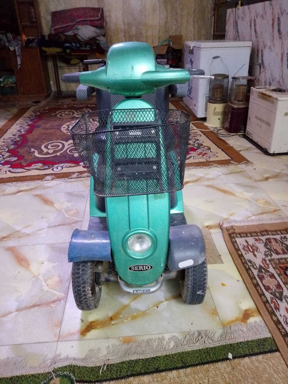 السلام عليكم دراجه شحن معوقين ذوي الاحتياجات الخاصه صناعه ياباني اوتوماتيك السعر 500الف دراجه نضيفه كلش العنوان بغداد قرب حي البتول الرقم ***********
