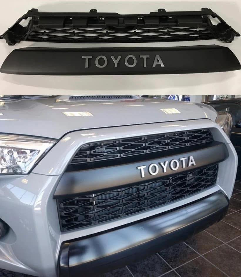 توفر لدينا✨
توفر تحديث بجم Trd 
لسيارة Toyota 4 Runner
Sr5 ▶️Trd 
يتكون من قطعتين مع احرف 
Toyota 
————————————-
بافضل سعر لحين انتهاء الكمية
📍عنواننا/ بغداد الشعب حي عدن
التوصيل متوفر لكل العراق
***********

