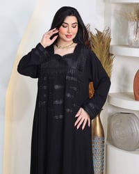 دشداشة • سواد فاحم • ٢XL-٥XL