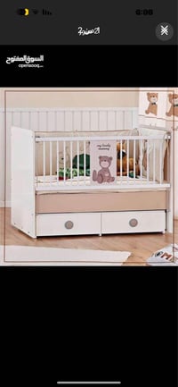 سرير اطفال مع كنتور وكومدي اطفال نفس الشكل سيت متاكمل للبيع استخدام جد...