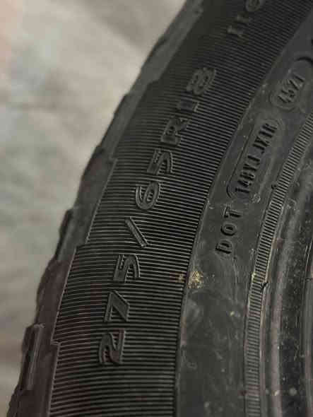 السلام عليكم 
عندي تخمين اطارات نظيفات مابيهن أيي ضرر حجم 275/65R18 صنع تايلندي
التخم الثاني 275/65R18 صنع كندا 
موجودات بل نجف 
أي استفسار اتصل على الرقم 
***********
