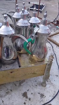 للبيع.منقله نحاس تعمل على الفحم والغاز 12 دله ...7 استيل ...5 نحاس للا...