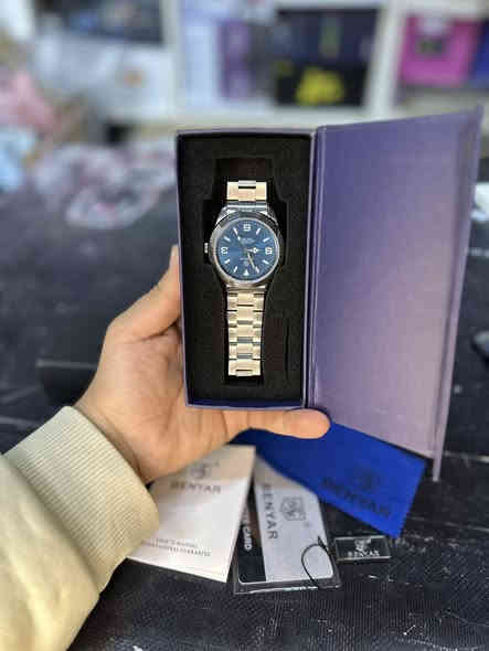 ساعه ماركه BENYAR ⌚️ 
ستل ستيل مختم
حركه ميكانيك مع تعقيده التاريخ 📆 
ضد الماء حتى 50 متر 
مينا بحري غامق 🌊 
اكتب سعرك بما يرضي الله ساعه ثقيله و ماركه كلش مرتبه 
متوفر توصيل كل العراق 🚚 
***********
