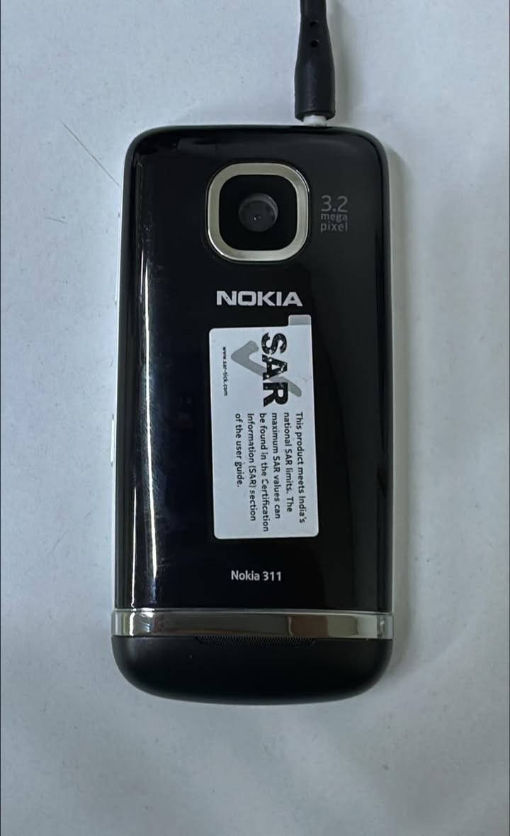 نوكيا 311
نظيف جداً وشغال 
السعر 
٢٥


**إذا كنت صاحب هذا الإعلان وتريد حذفه لأي سبب، رجاءا أرسل رسالة إلى الدعم الفني**