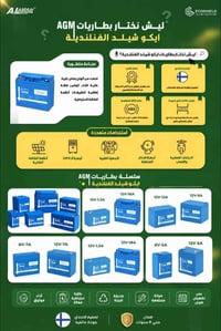 بطاريات AGM • إيكوشيلد • طاقة احتياطية