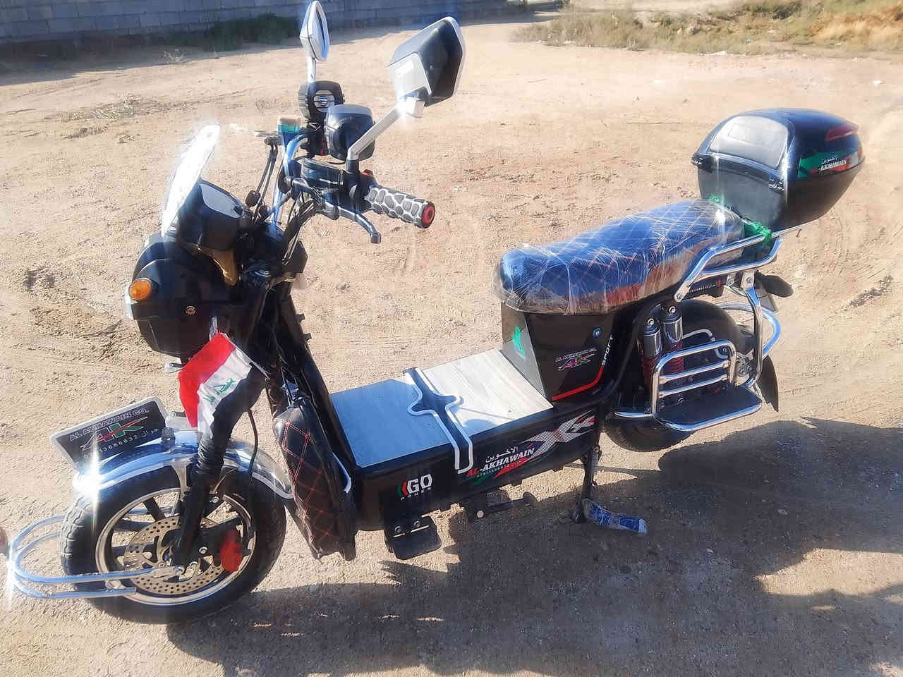 سلام عليكم موطور جبلي. للبيع 24 جديد صار  شهرين من  اخذته بعده زيرو كامل مواصفات سعر 725 بي مجال بسيط العنوان فلوجه نساف ***********..***********
