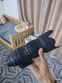 كاميرا نيكون 7500 مع عدسة 200_70 اصدار ثاني سيكما ملحقات كاملة حقيبة ا...