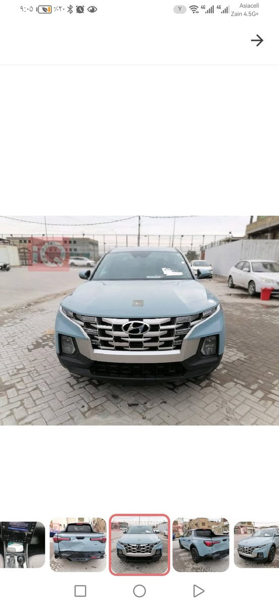 ياالله
السلام عليكم بيكم سنتا كروز 2024 وارد امريكي 

Hyundai Santa  2024 Green 2.5L 

حجم المكينه : 2500  تنفس طبيعي 

المسافه المقطوعه : 25 الف كيلو فقط 

الضرر :  وباب الحوض موضح فقط بالصور

الايرباك : سليم مطاك ولايرباك 

المواصفات

2.بصمه

3. كشن كهرباء 

4. ويل كب 

5.رادارات 360

6.تشغيل عن بعد 

7.لايتات لد 

8. لايتات زنون

9. اشاير بالمري

10. تحكم 

11.كامرة

12.كشنات كهرباء

14.هندبريك بصمه

15.هيترات بالكشنات

السعر : 185 ورقة 

تفاصيل آكثر هذآ رقمي *********** *********** 

مكاني بغداد الحبيبية
