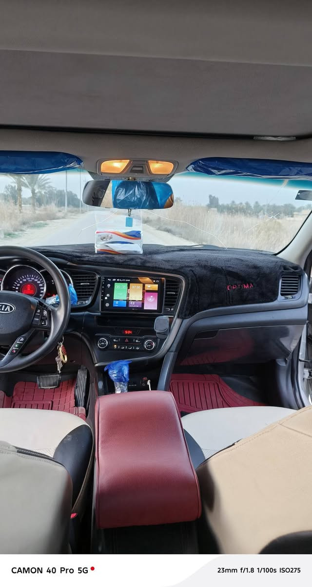 سلام عليكم كيه اوبتما 2013 وارد كوري سياره جديده مصبوغه حزام سياره جاهزه مكينه كير حداديه تخم تاير داخل كله جديد تبريد شغال سياره ستخدام شخصي فقط رقم بغداد جديد بسمنه الستفسار علا رقم ((***********))  ((***********)) والي ياخذها يدك سونار   مكينه 2000دوش مكاني حله سعر 95وبيها مجال
