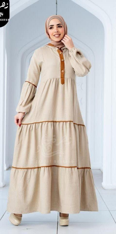 فستان انيق بلون دافئ يبرز انوثتك تصميمه المريح وقصته الواسعه تعطيك الحريه بالحركه والاناقه بالوقت نفسه للاستفسار مراسه البيج او واتس ***********
