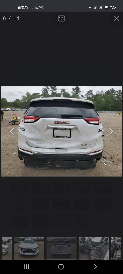 جي إم سي تيران موديل ٢٠٢٢
ماشية ٧٥ كم
بدون ضرر ايربكات كلها سليمة
فقط ضيغ قبغ الصندوق الخلفي
فول مواصفات
بانوراما
محرك ١٥٠٠ تيربو
كشنات كهربائية وخزن
كشنات جلد وهيترات بالكشن
سيارة جديدة بعدها
صور الحادث
السعر 190$
للتواصل ع واتساب او ع رقم 

***********
