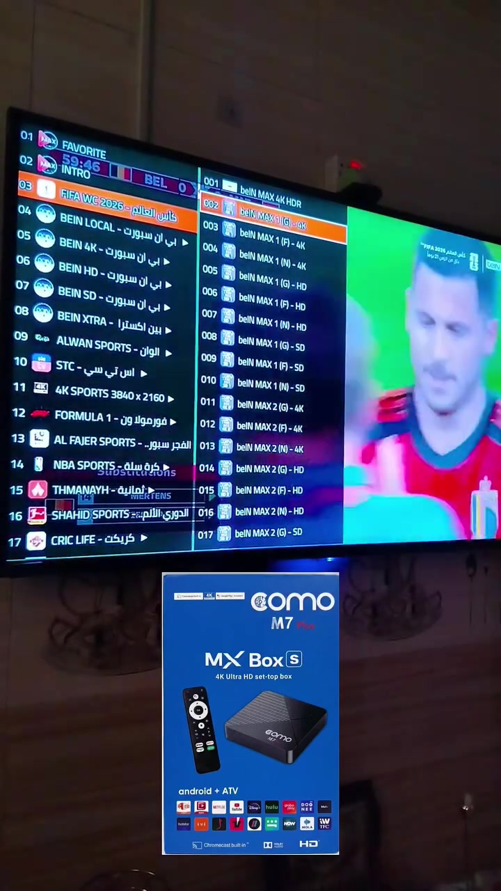 TV BOX
ستلايت يعمل بالانترنت بدون صحن

شاهد قنوات الرياضة ⚽ 
شاهد كل الدوريات العالمية ⚽
القنوات العراقية والعربية والعالمية

السعر 55 الف
مفعل سنة تطبيق #MAX اشتراك القنوات
اكثر من 13 الف قناة

اليوم تكدر تشاهد جميع قنوات العالم
و ⚽ المباريات ⚽
🎁عرض لفترة محدودة بسعر البلاش🎁
ستلايت بدون صحن يعمل بالانترنت
حول اي شاشة عادية الى ذكية
جهاز ال TV BOX
من خلاله تشاهد كل قنوات العالم وبدون صحن

يشغل اليوتيوب وجميع تطبيقات الاندرويد

السعر 55 الف مفعل سنة اشتراك القنوات
اصدار اندرويد 14
ذاكره  2-16
واي فاي داخلي 

للحجز راسلنا ماسنجر
واتساب *********** 

 #العراق #البصرة #اكسبلور #بصراوي25 #بغداد #الناصرية #ترند_العراق

