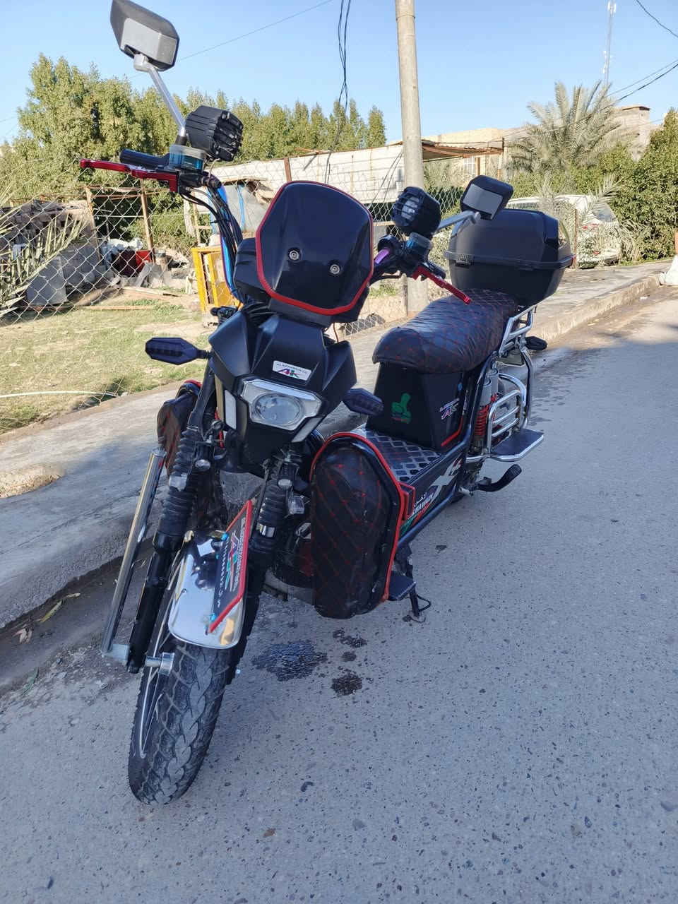 سلام عليكم ماطور شحن جبلي للبيع ماطور جديد بطاريات عل فحص عدد 6 المواصفات ✨
دبل اشاره 🔺
مثبت سرعه ⛔
بصمة تشغيل ⭕
تشغيل عن بعد 💢 
نضام بك ®️
اربع سرع 4️⃣
مفتاح وبصمه نسختين 🔑
السعر 700 وبي مجال المكان فلوجه حي الشهداء 
للاتصال *********** متواجد واتساب
