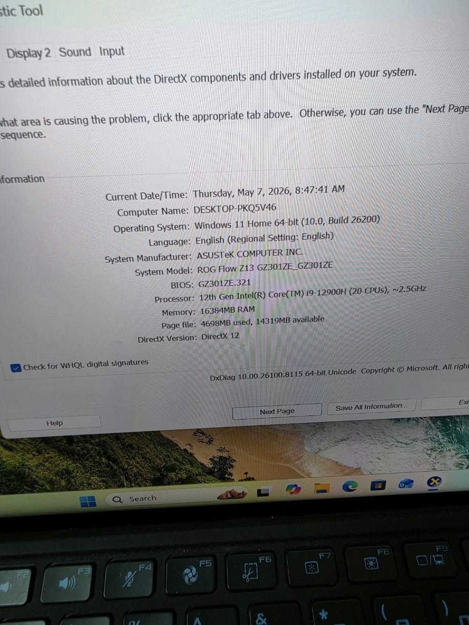 🔥 ASUS ROG Flow Z13 GZ301ZE (i9-12900H / RTX 3050 Ti) 🔥
✨ كسر زيرو – حالة ممتازة جدًا
⚡️ Processor
Intel Core i9-12900H
⚡️ Graphics
NVIDIA GeForce RTX 3050 Ti 4GB
⚡️ Memory
16GB RAM
⚡️ Storage
1TB SSD
⚡️ Display
13.4-inch WUXGA Touch Display
1920×1200 Resolution
120Hz Refresh Rate
⚡️ Battery
Battery Health ≈ 95%
Cycle Count: 289
⚡️ Design
2-in-1 Detachable Gaming Tablet

💰 Price
37,000 EGP


**إذا كنت صاحب هذا الإعلان وتريد حذفه لأي سبب، رجاءا أرسل رسالة إلى الدعم الفني**