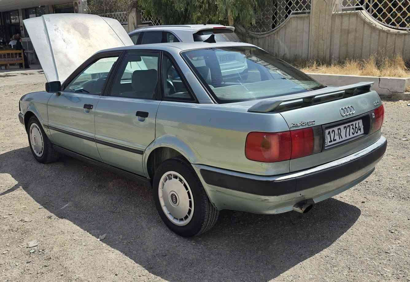 السلام عليكم
‏اودي 80
‏1992
‏رقم نينوى دولي
‏محرك شرط حجم 2000
‏كير اوتومانيك بي ضربة وتاخير
‏طخم نظيف
‏بدون ضرر بدون صبغ 
‏وضع شركة
‏بيها تقحيل بمكانات
‏السعر 43 وبيها مجال
‏للاتصال ***********
