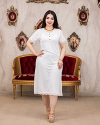 دشداشة نسائي • برلون زبدة • مقاس لحد 80ك
