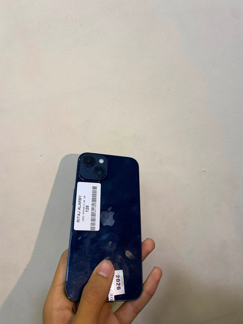 📱 iPhone 14 عادي�💾 128GB�📶 دبل سيم�🔋 البطارية 89%�✨ الجهاز نظيف جداً واستعمال مرتب�✅ مكفول وفحص كامل�📍 بغداد
💵 السعر 550 بي مجال للجاد فقط�📩 للاستفسار خاص(***********)واتس
