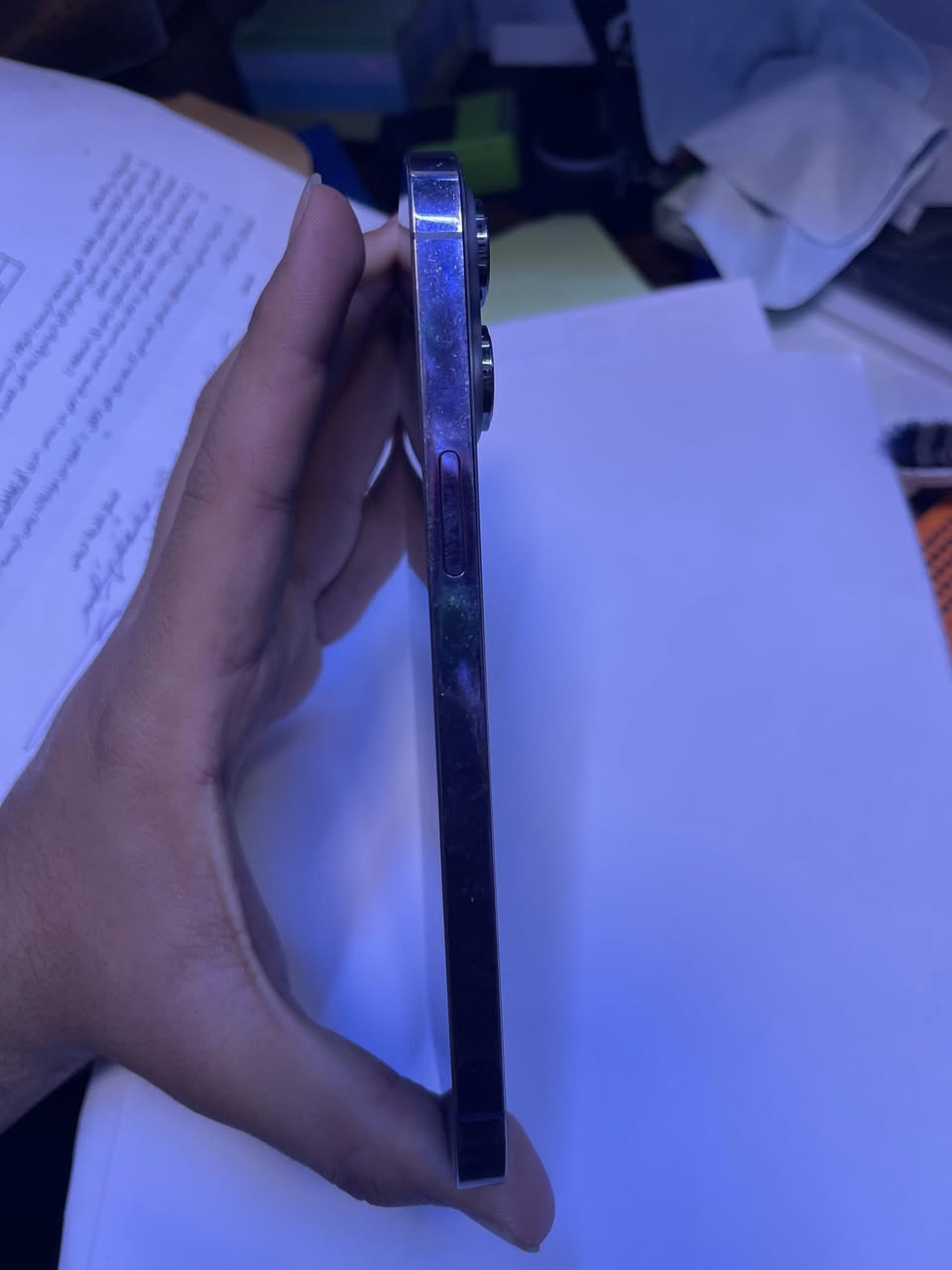 سلام عليكم 14 pro max للبيع السعر ٦٥٠ الف وبي مجال بسيط الجهاز مبدل شاشه وظهر وواكف كامره اماميه وفلاش. مكاني الحريه للتواصل ***********
