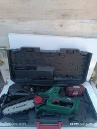 منشار زنجيل شحن 20 فولت قامة 16 سم بالة اصلي شرط الفحص سعر 70 الف  بطا...