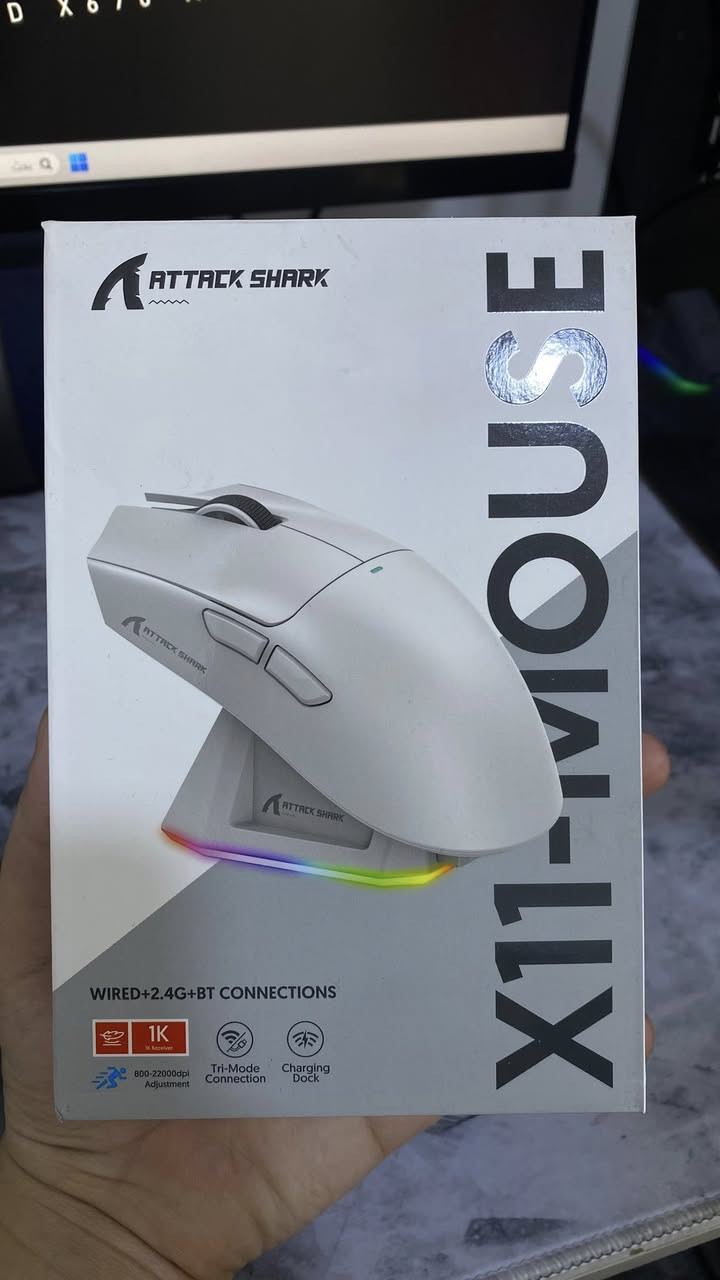 Attack shark x11
ماوس اتارك شارك اخو الجديد نظافة 100‎%‎ 
لون ابيض
السعر : 35
يوجد توصيل


**إذا كنت صاحب هذا الإعلان وتريد حذفه لأي سبب، رجاءا أرسل رسالة إلى الدعم الفني**