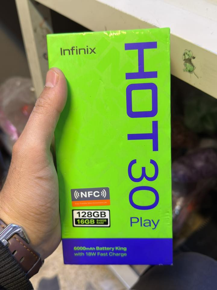 انفنكس هوت 30 بلاي
متاح موبايل انفنكس مفطور الشاشه مامأثر على اللمس البصمه شغاله ب 55
بغداد العبيدي الشهداء 
***********
ذ 128
