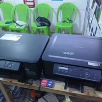 طابعات برذر عدد 2 جدد بمعنى الكلمة على الشغل  طابعات كانون عدد 3 ايضاً...