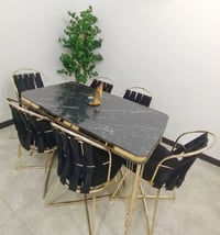 ميز طعام 6 كراسي للبيع نظيف جدا هذا شكله بالصور يخبل  بي فطر صغير بالا...