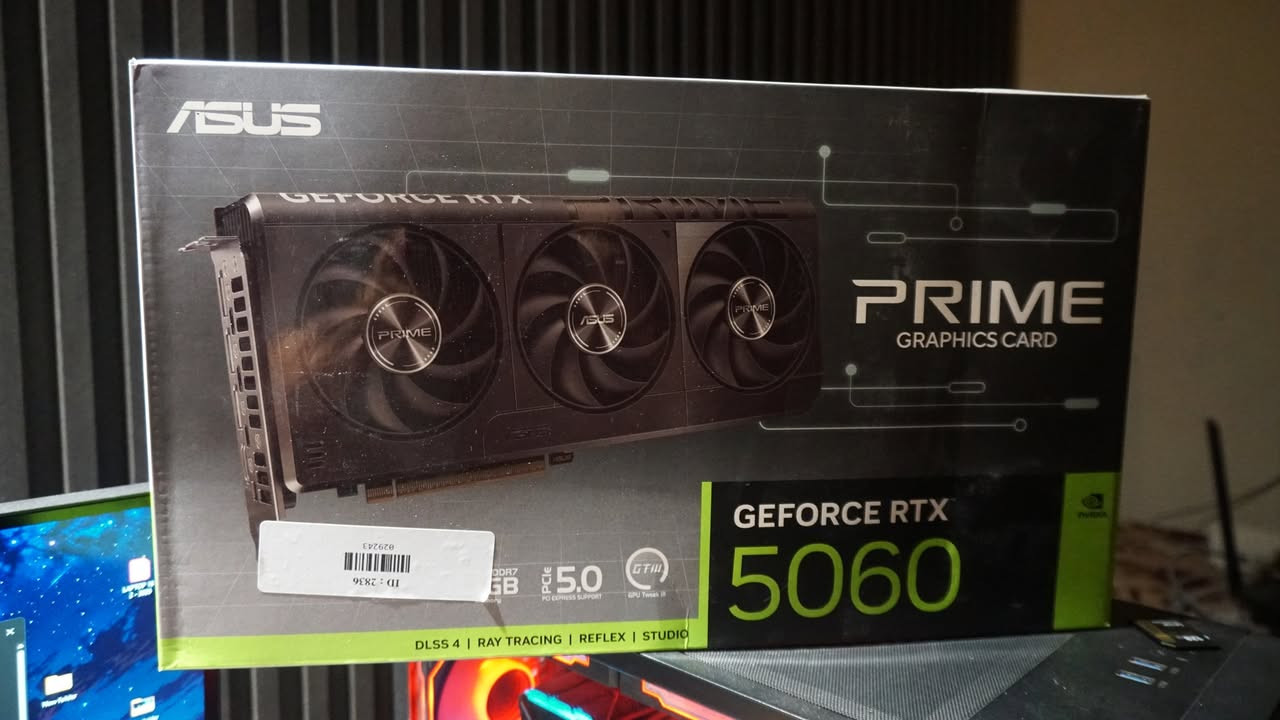 السلام عليكم 
RTX 5060 Asus Prime للبيع
ابو 3 مراوح 
ب 490 الف جاي ينباع بسوك الجديد ب 650 الف 
استخدام شهر كارتونتة وغراضة كلهن موجودات 
مابيع توصيل تجي يمي تفحصة وتشغل علية اقوى الالعاب 
مكاني بغداد الحرية ***********
