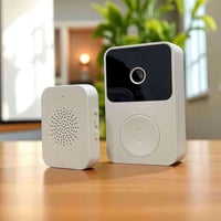 جرس باب ذكي  المميزات  كاميرا بدقة عالية (HD) مع زاوية رؤية واسعة  توا...