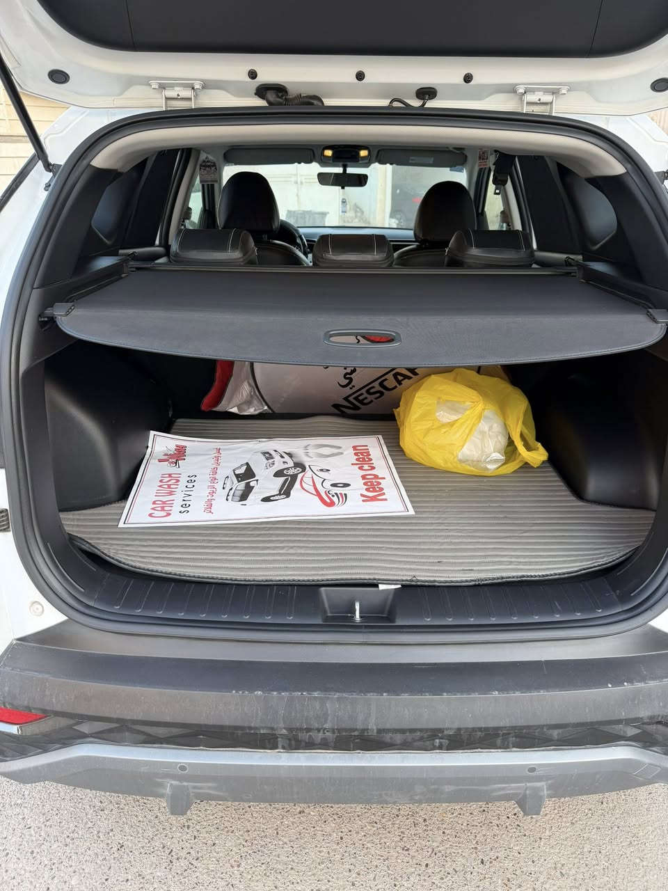 توسان للبيع 2023
ماشيه 44 الف كيلو 
السياره كفاله عامه 
فول عده البانوراما 
بصمه 
كشنات كهرباء
شاشه ابل كار بلي واندرويد اوتو 
السياره كفاله عامه 
ثلاث انظمه قيادة 
سبورت وايكو وكومفورت
هند بريك كهرباء 
شاحن وايرلس
قطعتين تبريد
السياره جاهزه من كلشي 
تخم تاير جديد
جاهزه من كل النواحي 
السعر21000$
للاستفسار الاتصال 
***********
***********
غير متواجد عل فيس مكاني بغداد القادسية
