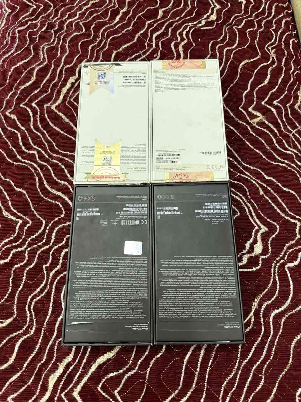 كارتونة ايفون 14بروماكس عدد 2 وايفون 13 بروماكس عدد 2 اصليات اجهزتهن عندي *********** بغداد . الامين الثانية
