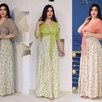 فستان كشمير • قطعتين • ٢XL-٥XL