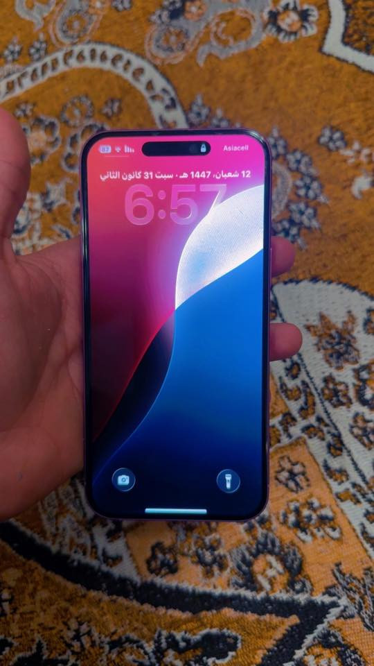 مرحبا ايفون 16بلاس (الكبير) 

مكفول من الصيانه الجهاز وتر بعده بالوكاله 

ذاكره 256 

باتري 100 مشحون 29مره 🔋

ملحقاته كامله كارتون وكيبل 
الجهاز قبل شهرين من اخذته 
جديد للامانه شخط ما مشخوط 
السعر 1مليون دينار وبي مجال
للاستفسار ***********📞
